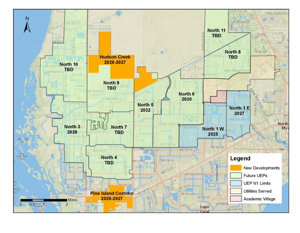 Utilities Extension Map